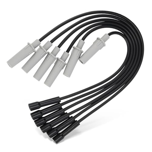 5019593AA 6 PCS Ignition Spark Plug Wires Harness Set for 2001-2010 Dodge Grand Caravan,Chrysler Town & Country,2005-2008 Pacifica/2009-2010 Volkswagen Routan Replace# 05019593AA, 7B0905409
