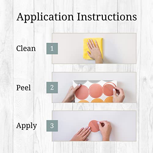 Decalcomania 42 Pieces 3" Polka Dots Wall Sticker Circle Wall Decal For Kids Bedroom, Classroom, Playroom Decor - Removable Vinyl Wall Stickers Dots 7 Neutral Colors #TOP4