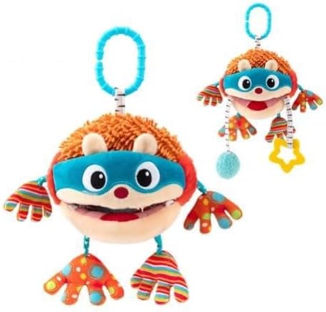 Hanging Baby Sensory Ball Toys for Car Seat Roadtrip, Infant Travel Toys 0-6-12 Months with Rattle, Squeaky, Crinkle,Teether, Textures, Soft Montessori Plush Toys Newborn Gift Boys Girls