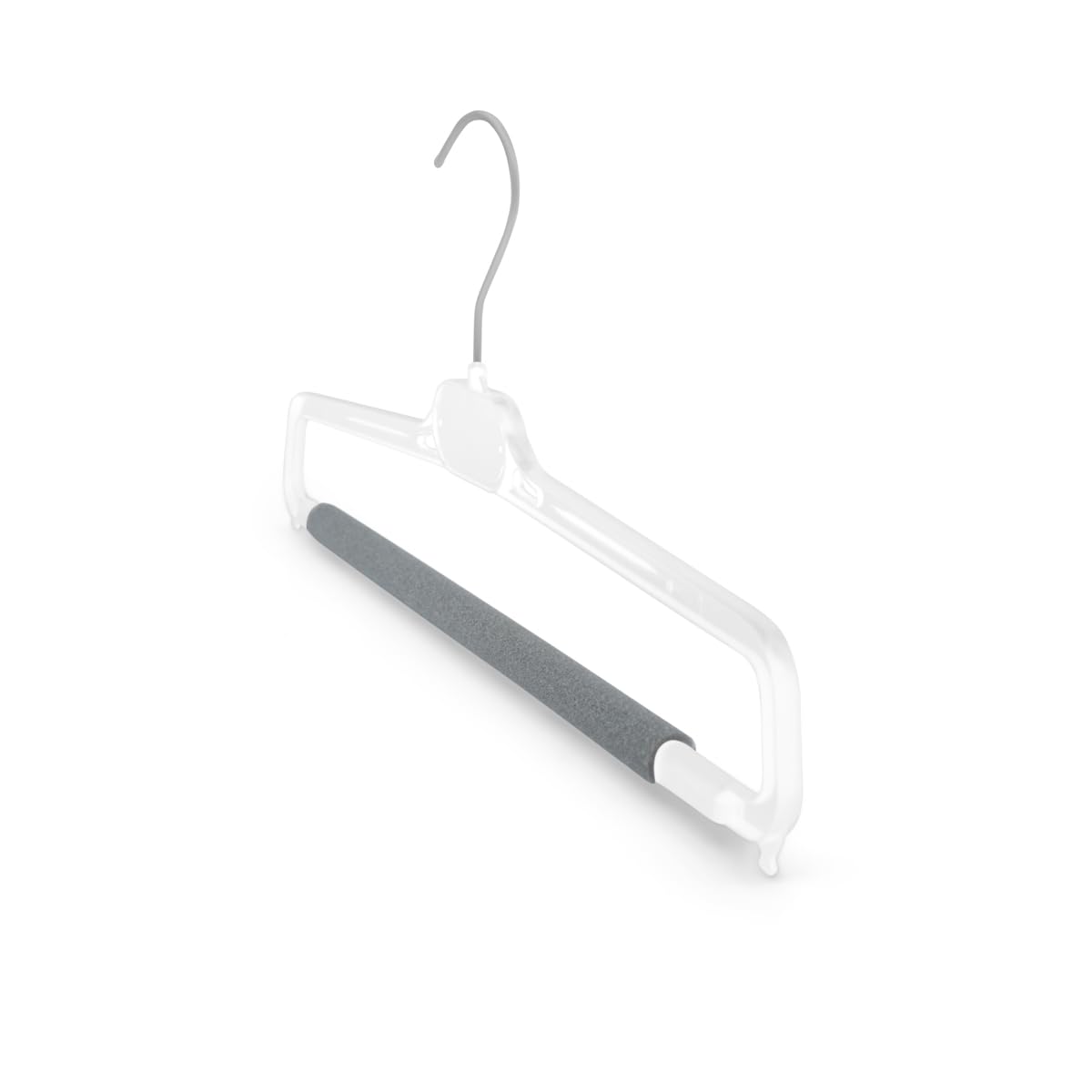 Kiroplast Kleiderbügel für Hosen Kleiderbügel für Röcke Kleiderbügel Hosen Platzsparende Hosenbügel 36 cm (50, Weiß)