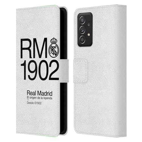 Real Madrid Étui Portefeuille Cuir Samsung Galaxy A53 5G Coque Protection