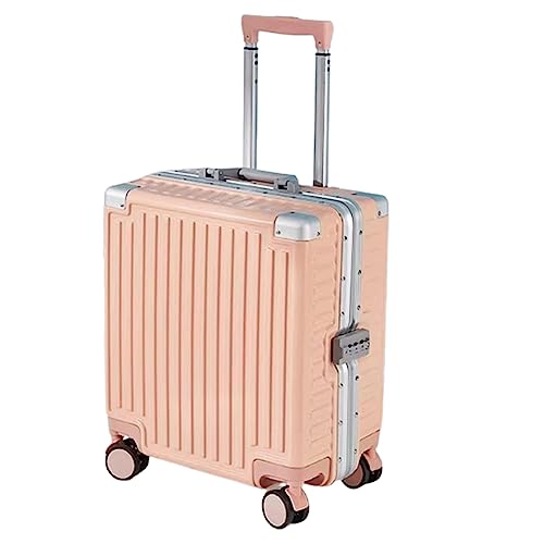 Suitcase with Wheels, Large Capacity Carry-on Suitcase, Wear-Resistant Suitcase, Detachable Partition Suitcase,Pink-43 * 38 * 21CM (Pink 46 * 40 * 22CM)