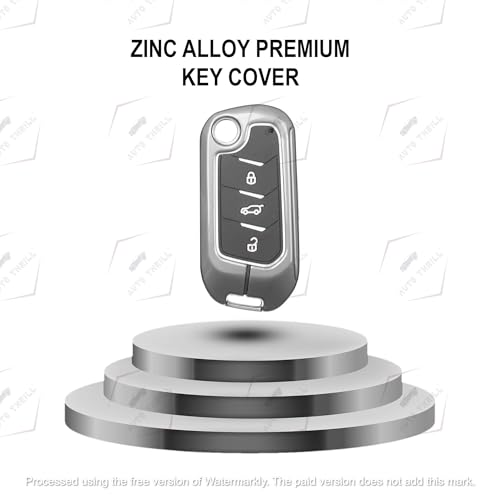 Image of Auto Thrill Premium Key Cover For Compatible With Mahindra Scorpio N | 3Xo | Xuv 300 | Marazzo | Xuv 700 | Xuv 400 Ev | Bolero | Thar 3 Button Flip Key