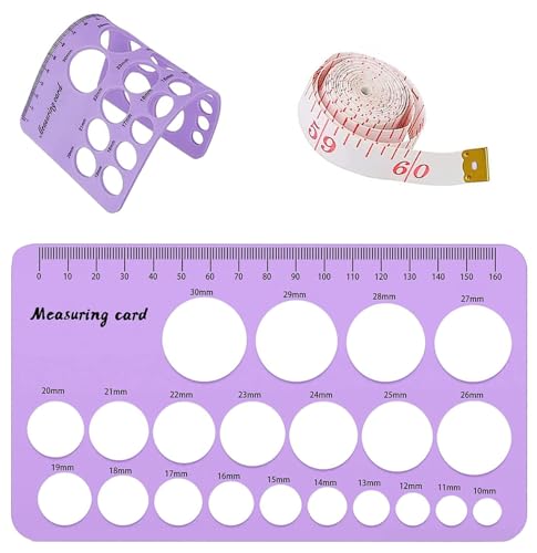 Image of Csakri Silicone Nipple Ruler, Flange Sizing kit for Breast Pumps, Soft Nipple Measurement Tool for Flanges, Must Have Tools for Parenting & Nursing