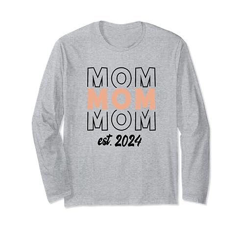 Mamá Mami Est. 2024 - Primera vez pronto para ser genial promovida Manga Larga