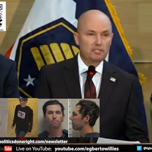 『Charlie Kirk's alleged killer, Tyler Robinson, arrested - Utah Gov. Spencer Cox Press Conference』のカバーアート
