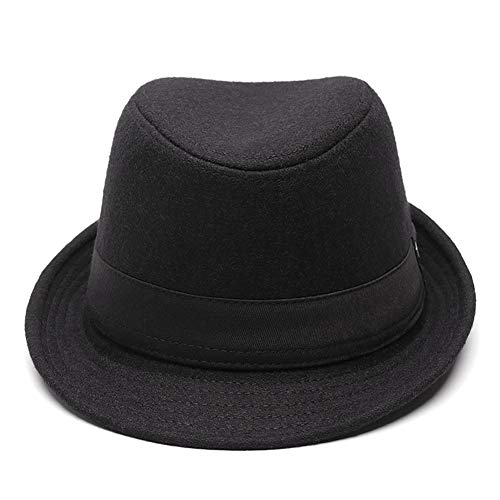 Chapeau d'Hiver Écrasable Vintage en Feutre Style Jazz pour Homme
