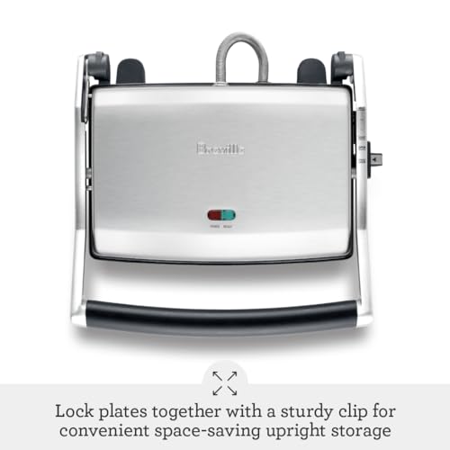 Image of Breville BSG520XL Panini Duo Sandwich Maker, Brushed Stainless Steel (Pack of 2)