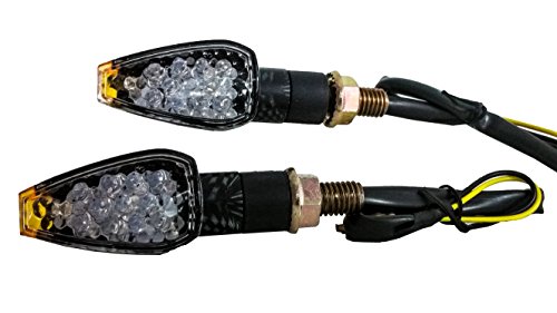 4X Carbon Turn Signal Led Dual Sport Motorcycle Dirt Bike Light Blinker Street #TOP5