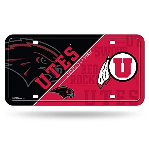 Rico Industries unisex License Plate MTG Metal Tag, Team Color, 6 x 11.5- US