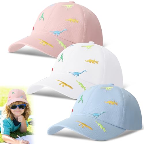 Gorra de béisbol de verano para niños de 2 a 5 años, set de 3 unidades multicolor 7