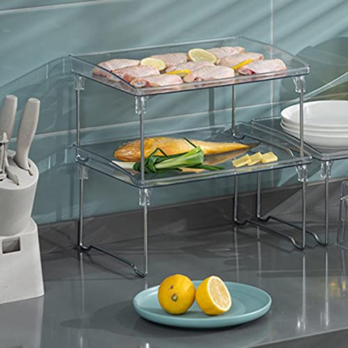 Image of Enakshi Bathroom Countertop Organizer Foldable Rack Clear for Pantry Bedroom Office|Business & Industrial | Office | Office Supplies | Desk Accessories | Desk & Drawer Organizers