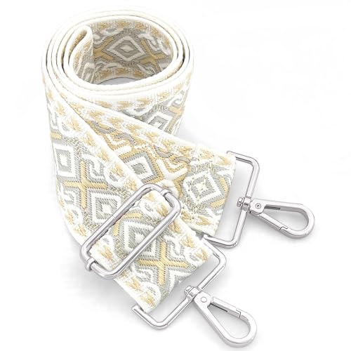 Image of Silvery Purse Straps Replacement Crossbody - Guitar Strap for Purse Crossbody