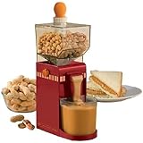 Peanut Butter Maker, Electric Grinding Mechanism, 500ml Large Volume Almonds Peanut Butter Food Processor with Non-Slip Base Hourglass Inlet...
