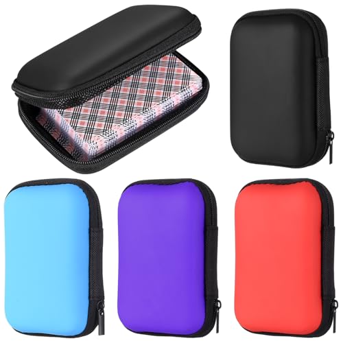 YiLUXmyyxgs 4 Stück Spielkarten Box Spielkarten Etui für UNO Kartenbox Tasche Karten Aufbewahrungsbox für UNO Flip Kartenspiel Box oder Kopfhörern Datenkabeln Boxen(4 Farben 12 x 8 x 4 cm)
