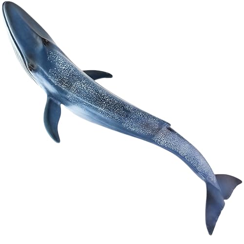 Gemini&Genius Blue Whale and Shark Action Figure, Ocean Blue Whale Shark Gift and Play Toys for Kids Birthday Party, Baby Shower Cake Topper, Bath and...