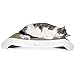 PetFusion FlipPad Cat Scratcher Lounge, 27 Inch Reversible Scratching Pad, Superior Cardboard Construction, USA Organic Catnip Leaf Included, 1 Year Warranty