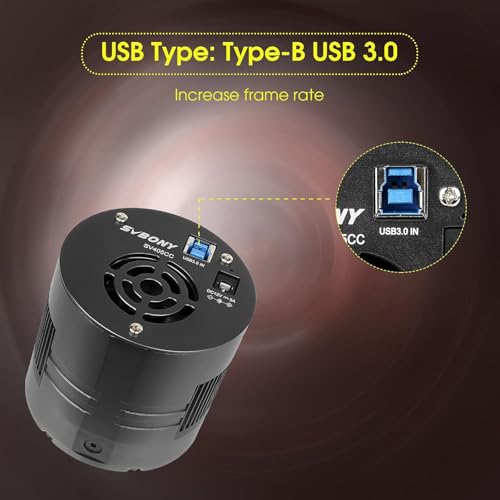 Image of SVBONY SV550 Triplet APO Telescope, 122mm F7 Telescope for Adults High Powered, 87mm Focus Travel Distance with SV209 Field Flattener, 0.8X Focal Reducer, SV405CC Cooled Astrophotography Camera