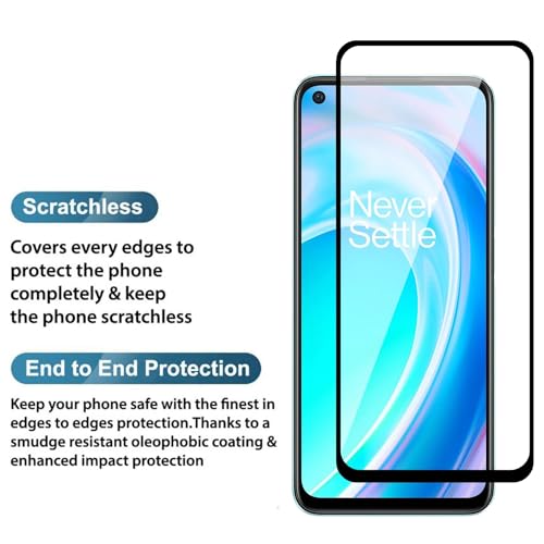 Image of HD Tempered Glass Screen Protector Compatible For OnePlus Nord CE 2 lite With Edge To Edge Coverage And Easy Installation Kit