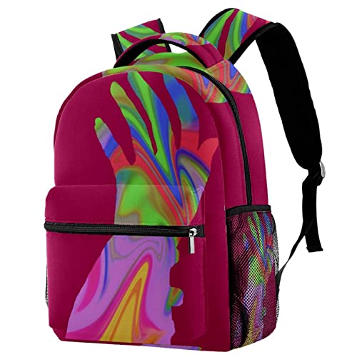 Sac à dos de voyage femme abstrait psychédélique Couleur 9