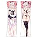 Waifu AB-H3607-B Housse de coussin pour peau de pêche avec fermeture Éclair dissimulée 150 x 50 cm
