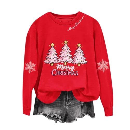 Christmas Sweatshirts for Women Merry Christmas Graphic Pullover Tops - image 4