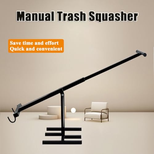 Compactador manual para basura con mango ajustable miniatura 3