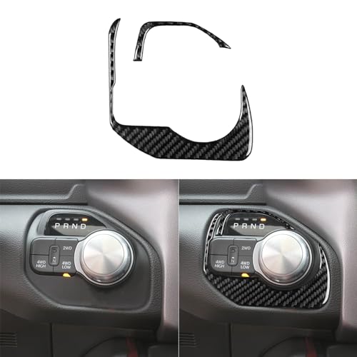 PJFUS Painel de Controle de Câmbio de Carro de Fibra de Carbono Macio Real 2/4Wd Botão de Interrupto