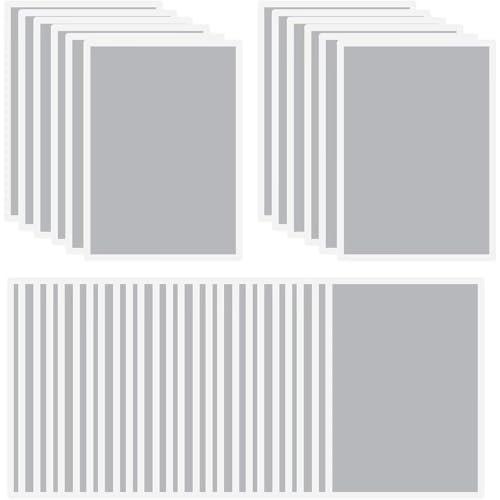 runrayay 100 Hojas de Pegatinas para raspar, 10 x 7 cm, Pegatinas rectangulares para raspar, Etiquetas para raspar para programas de recompensas