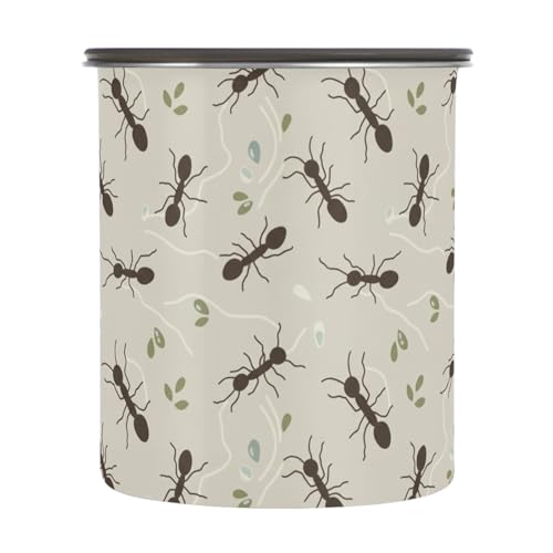 Envase de Café DOMIKING Acero Inoxidable 900ml Beige
