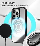 CASETiFY Lustrzane etui do iPhone'a 15 Pro Max [odblaskowe/ochrona przed upadkiem 1,5 m/kompatybilne z Magsafe] - You Give Me Butterflies - srebrne na czarnym tle