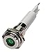 Flat Indicator Light, Green, 12VDC