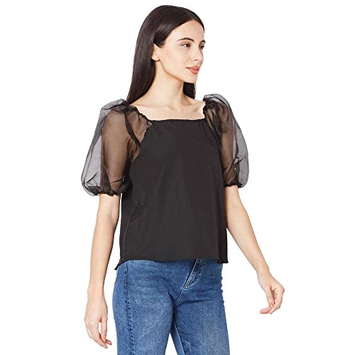 Image of Spykar Women's Cotton Solid Slim Fit Shirt