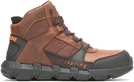 Wolverine Men's Rev UltraSpring DuraShocks CarbonMax Vent Mid Industrial Boot, Tobacco, 11.5 Wide | Image 1