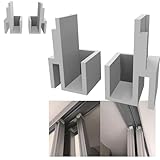 Lote de 2 pares de guías para puerta de corredera | delantero y trasero | 4G10 + 4D10 | Recambio compatible con rieles de forma óptima BRICO deposito LEROY MERLIN CASTORAMA MR BRICOLAJE ETC…