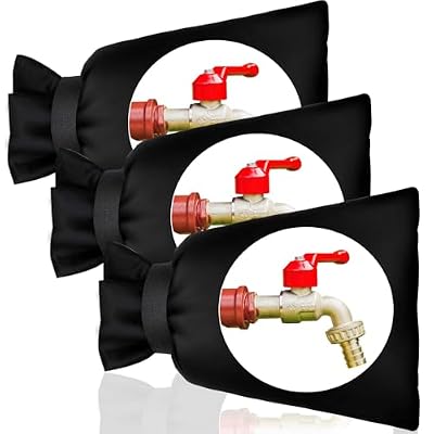 WYTAOHZL 3 Pack Outdoor Faucet Covers 9.8" W X 11.8" H Faucet Socks Winter Spigot Covers Insulated for Freeze Protection