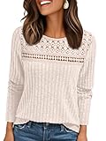 AUTOMET Womens Lace Long Sleeve Shirt...
