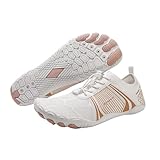 Barefoot Shoes Women Zero Drop Minimalist HF Stride Shoes Trail Running Healthy & Non-Slip Walking & Hiking Shoe Quick Dry Athletic Wide Toe Sneakers Pink