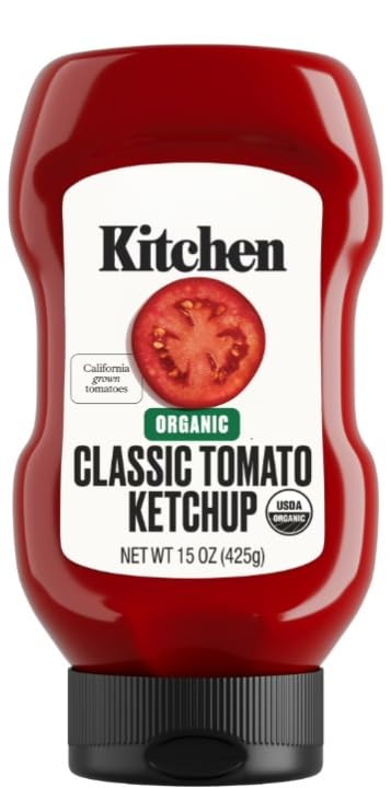 Kitchen Organic Tomato Ketchup, 15 oz Bottle