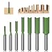 Produktbild 7 Stück 6mm Schaft Gerade Fräser Set Holz Fräser Router Bit Oberfräser Nutfräser Holzfräser Fräser - 3mm,4mm,5mm,6mm,8mm, 10mm,12mm