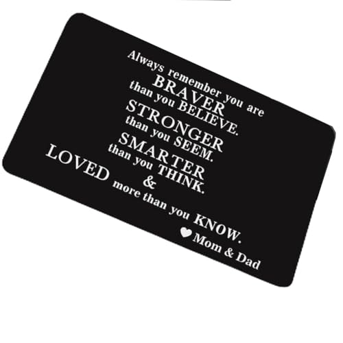 Son Daughter Wallet Card Gifts from Mom Dad - Birthday Wallet Card Gifts for Boys