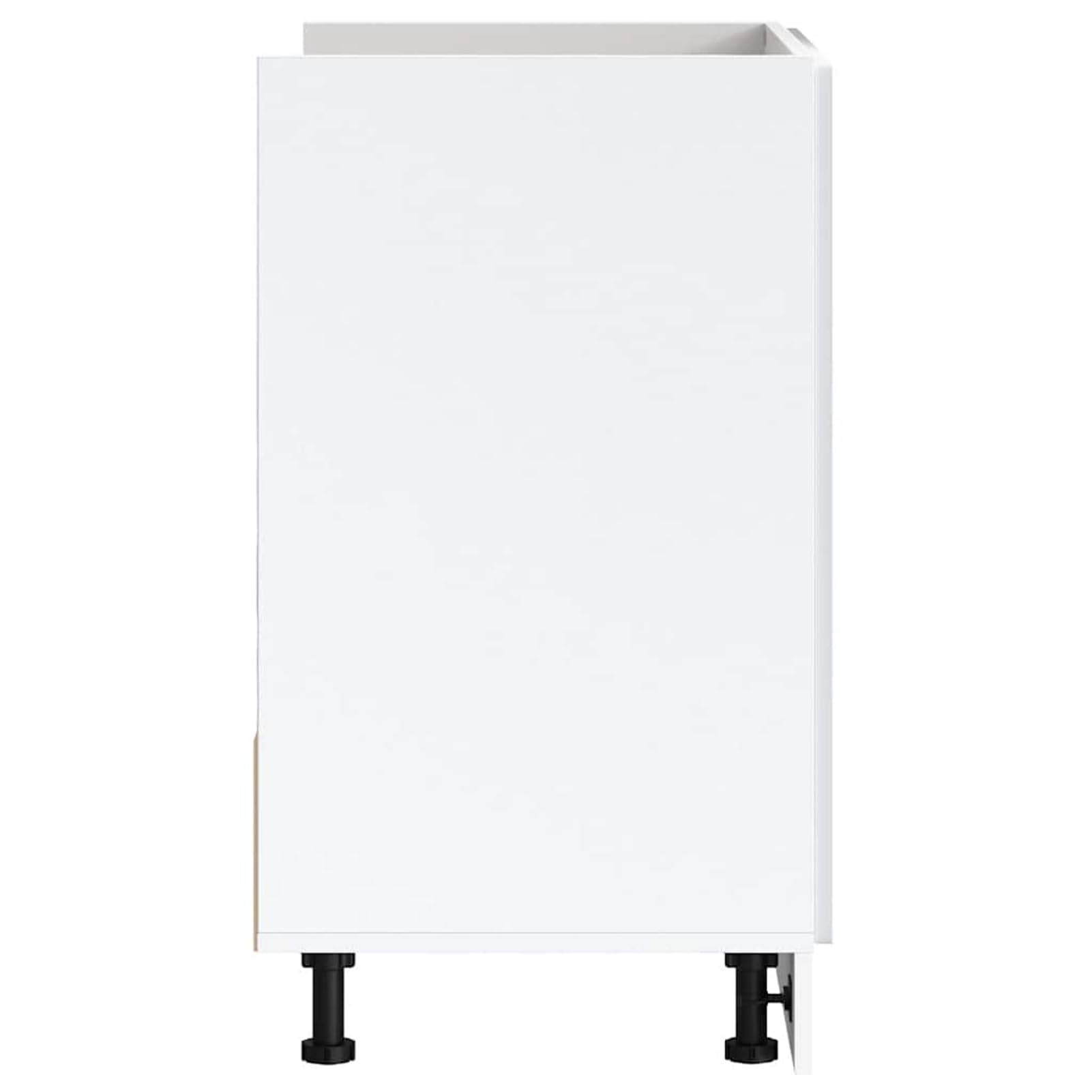 Homgoday Mueble bajo Fregadero Porto Blanco 80x46x81,5cm de Cocina sin Encimera - Madera diseñada para Lavabo