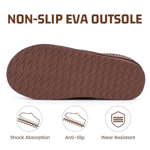 Image of Women's Slippers Fuzzy Cozy Short Ankle Shoes Indoor and Outdoor Mules Furry Warm House Slippers for Woman Cute Fluffy Clogs