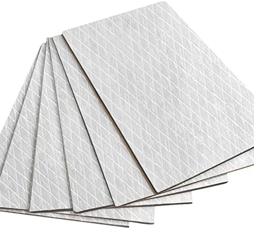 GOSCHE 197mil 36 sqft Sound Deadening Mat, 5mm Sound Deadening Heat Shield Insulation Mat with Self-Adhesive PE Foam Dampening Material for Car Hood Trim Roof Door 9.8″x 15.7″(34-Piece)