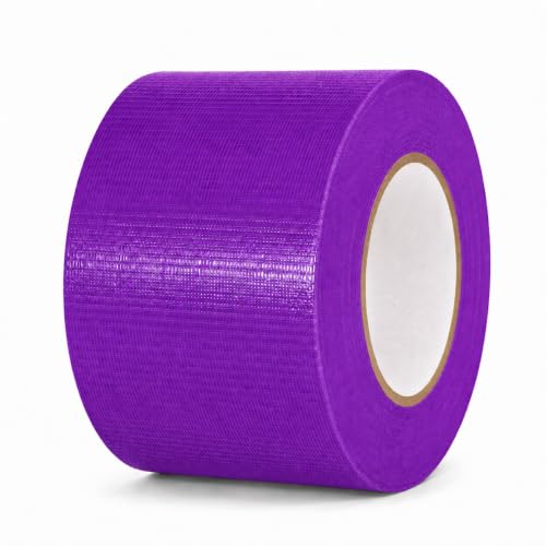 Image of GGR Supplies CDT-36 Industrial Grade Cloth Duct Tape, Purple 4 Inch x 60 Yards, Waterproof UV Resistant Heavy Duty, Clean Removal with No Sticky Residue for Repairs, Packaging, and Bundling