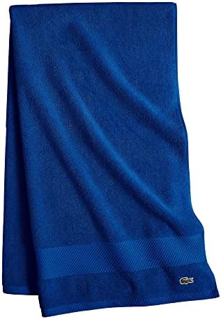 Lacoste Heritage Supima Cotton Bath Towel, Surf Blue, 30" x 54"