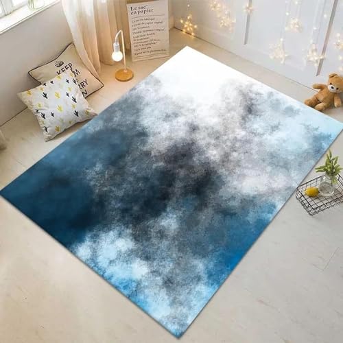 Tapis de salon moderne imprimé à l'encre durable style simple - 2