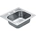 Moen 2200 Series 22 Gauge Single Bowl Drop In Sink, 15 x 15, Stainless Steel (G2245622)