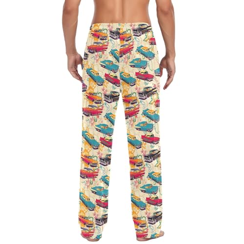 Men's Pajama Pants with Pockets,Cotton Sleep Lounge Pant Men Pajama Bottoms3