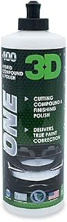 3D One Car Scratch & Swirl Remover - Rubbing Compound & Finishing Polish - Buffing Compound Swirl Remover - True Car Paint Correction 16oz.